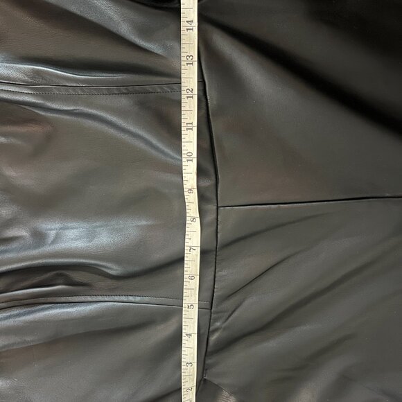 Vegan Leather Strapless Jumpsuit NWOT - Picture 4 of 8